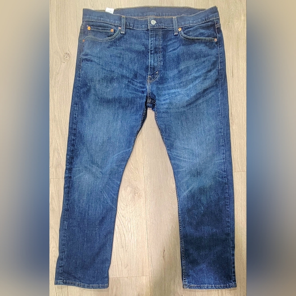 38x30 Levi's 513 Slim Straight Mens Blue Jeans in Nice Used condition!!!